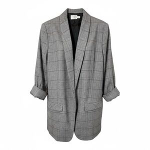 Time and Tru Plaid Blazer | Fully Lined | Size M (8–10)
